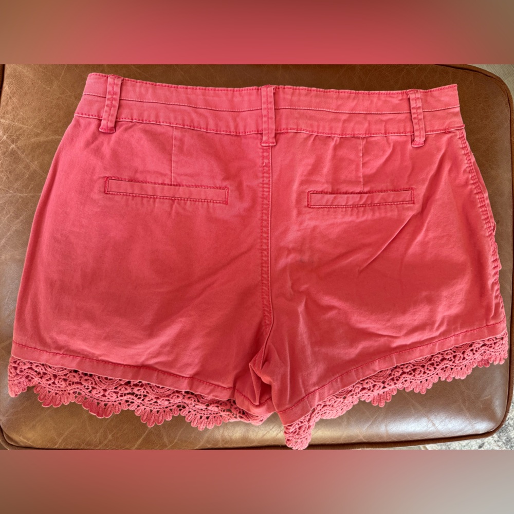 Maurices Coral Lace Trim Shorts Size 5/6 | Casual Summer Boho Style